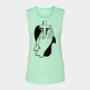 Bella + Canvas - Women's Flowy Scoop Muscle Tank - 8803 Thumbnail