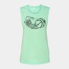 Bella + Canvas - Women's Flowy Scoop Muscle Tank - 8803 Thumbnail