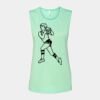 Bella + Canvas - Women's Flowy Scoop Muscle Tank - 8803 Thumbnail