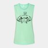 Bella + Canvas - Women's Flowy Scoop Muscle Tank - 8803 Thumbnail