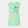 Bella + Canvas - Women's Flowy Scoop Muscle Tank - 8803 Thumbnail