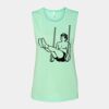 Bella + Canvas - Women's Flowy Scoop Muscle Tank - 8803 Thumbnail