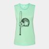 Bella + Canvas - Women's Flowy Scoop Muscle Tank - 8803 Thumbnail