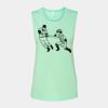 Bella + Canvas - Women's Flowy Scoop Muscle Tank - 8803 Thumbnail