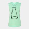 Bella + Canvas - Women's Flowy Scoop Muscle Tank - 8803 Thumbnail