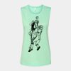 Bella + Canvas - Women's Flowy Scoop Muscle Tank - 8803 Thumbnail