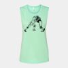 Bella + Canvas - Women's Flowy Scoop Muscle Tank - 8803 Thumbnail