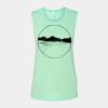 Bella + Canvas - Women's Flowy Scoop Muscle Tank - 8803 Thumbnail