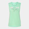 Bella + Canvas - Women's Flowy Scoop Muscle Tank - 8803 Thumbnail
