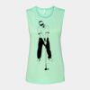 Bella + Canvas - Women's Flowy Scoop Muscle Tank - 8803 Thumbnail