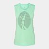 Bella + Canvas - Women's Flowy Scoop Muscle Tank - 8803 Thumbnail