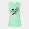 Bella + Canvas - Women's Flowy Scoop Muscle Tank - 8803 Thumbnail