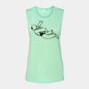 Bella + Canvas - Women's Flowy Scoop Muscle Tank - 8803 Thumbnail