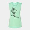 Bella + Canvas - Women's Flowy Scoop Muscle Tank - 8803 Thumbnail