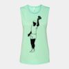 Bella + Canvas - Women's Flowy Scoop Muscle Tank - 8803 Thumbnail
