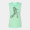 Bella + Canvas - Women's Flowy Scoop Muscle Tank - 8803 Thumbnail