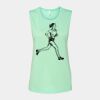 Bella + Canvas - Women's Flowy Scoop Muscle Tank - 8803 Thumbnail