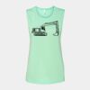 Bella + Canvas - Women's Flowy Scoop Muscle Tank - 8803 Thumbnail
