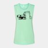 Bella + Canvas - Women's Flowy Scoop Muscle Tank - 8803 Thumbnail