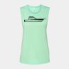 Bella + Canvas - Women's Flowy Scoop Muscle Tank - 8803 Thumbnail