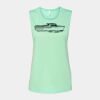 Bella + Canvas - Women's Flowy Scoop Muscle Tank - 8803 Thumbnail