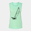 Bella + Canvas - Women's Flowy Scoop Muscle Tank - 8803 Thumbnail