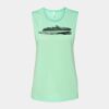 Bella + Canvas - Women's Flowy Scoop Muscle Tank - 8803 Thumbnail