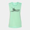 Bella + Canvas - Women's Flowy Scoop Muscle Tank - 8803 Thumbnail