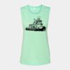 Bella + Canvas - Women's Flowy Scoop Muscle Tank - 8803 Thumbnail