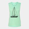 Bella + Canvas - Women's Flowy Scoop Muscle Tank - 8803 Thumbnail