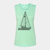 Bella + Canvas - Women's Flowy Scoop Muscle Tank - 8803 Thumbnail