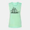 Bella + Canvas - Women's Flowy Scoop Muscle Tank - 8803 Thumbnail