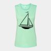 Bella + Canvas - Women's Flowy Scoop Muscle Tank - 8803 Thumbnail