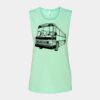 Bella + Canvas - Women's Flowy Scoop Muscle Tank - 8803 Thumbnail