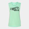 Bella + Canvas - Women's Flowy Scoop Muscle Tank - 8803 Thumbnail