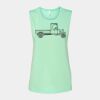 Bella + Canvas - Women's Flowy Scoop Muscle Tank - 8803 Thumbnail