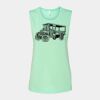 Bella + Canvas - Women's Flowy Scoop Muscle Tank - 8803 Thumbnail
