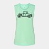 Bella + Canvas - Women's Flowy Scoop Muscle Tank - 8803 Thumbnail