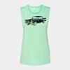 Bella + Canvas - Women's Flowy Scoop Muscle Tank - 8803 Thumbnail