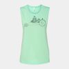 Bella + Canvas - Women's Flowy Scoop Muscle Tank - 8803 Thumbnail