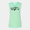 Bella + Canvas - Women's Flowy Scoop Muscle Tank - 8803 Thumbnail