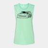 Bella + Canvas - Women's Flowy Scoop Muscle Tank - 8803 Thumbnail
