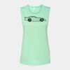Bella + Canvas - Women's Flowy Scoop Muscle Tank - 8803 Thumbnail