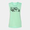 Bella + Canvas - Women's Flowy Scoop Muscle Tank - 8803 Thumbnail