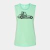 Bella + Canvas - Women's Flowy Scoop Muscle Tank - 8803 Thumbnail