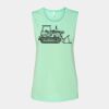 Bella + Canvas - Women's Flowy Scoop Muscle Tank - 8803 Thumbnail