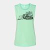 Bella + Canvas - Women's Flowy Scoop Muscle Tank - 8803 Thumbnail