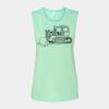 Bella + Canvas - Women's Flowy Scoop Muscle Tank - 8803 Thumbnail