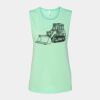 Bella + Canvas - Women's Flowy Scoop Muscle Tank - 8803 Thumbnail