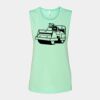 Bella + Canvas - Women's Flowy Scoop Muscle Tank - 8803 Thumbnail